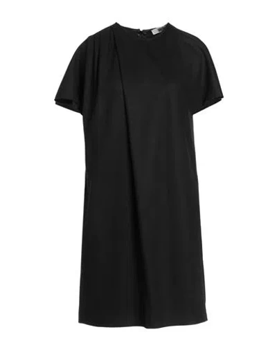 Mauro Grifoni Grifoni Woman Mini Dress Black Size 6 Virgin Wool, Elastane