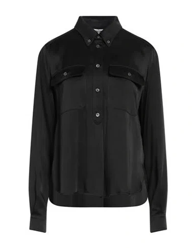 Mauro Grifoni Grifoni Woman Shirt Black Size 10 Acetate, Viscose