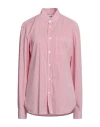 Mauro Grifoni Grifoni Woman Shirt Red Size 6 Cotton, Polyamide, Elastane In Red