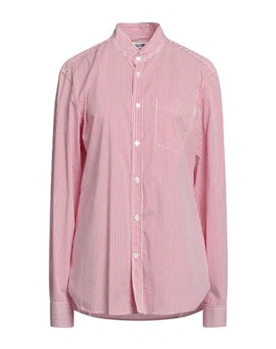 Mauro Grifoni Grifoni Woman Shirt Red Size 6 Cotton, Polyamide, Elastane