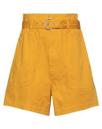 Mauro Grifoni Grifoni Woman Shorts & Bermuda Shorts Marigold Size 6 Cotton, Elastane In Yellow