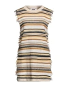 Mauro Grifoni Grifoni Woman Sweater Beige Size 8 Linen, Cotton In Beige