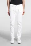 Mauro Grifoni Jeans In White Cotton In Yellow Cream