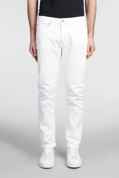 Mauro Grifoni Jeans In White Cotton In Yellow Cream