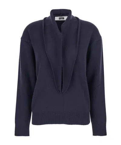 MAURO GRIFONI MAURO GRIFONI V-NECK RIBBED KNITWEAR