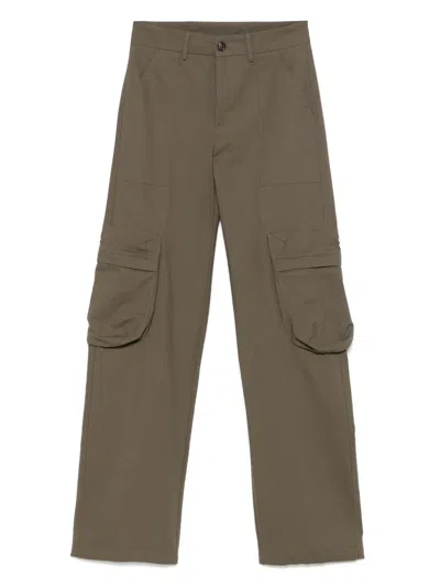Mauro Grifoni Ripstop Cargo Pants In Green