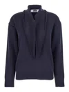 Mauro Grifoni Long-sleeved Sweater In Blue