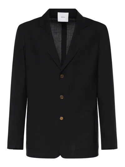 Mauro Grifoni Single-breasted Wool Blazer In Black