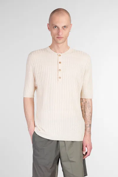 Mauro Grifoni T-shirt In Beige Linen