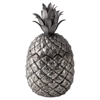 Pre-owned Mauro Manetti Vintage 20thc Silver Plated Pineapple Ice Bucket By , Italy C.1960