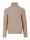 Mauro Ottaviani Cashmere Turtleneck Sweater In Neutral