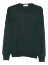 Mauro Ottaviani Crew-neck Long-sleeved Sweater In Green
