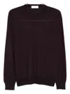 Mauro Ottaviani Crew-neck Wool Sweater In Brown