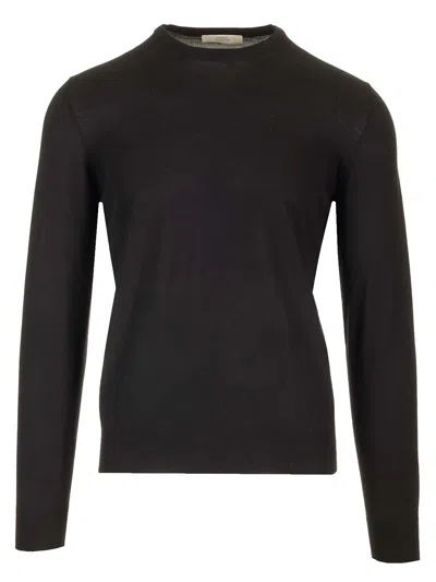 Mauro Ottaviani Crewneck Sweater In Wish Wool Knitwear Black