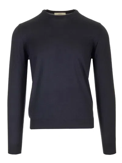 Mauro Ottaviani Crewneck Sweater In Wish Wool Knitwear Blue