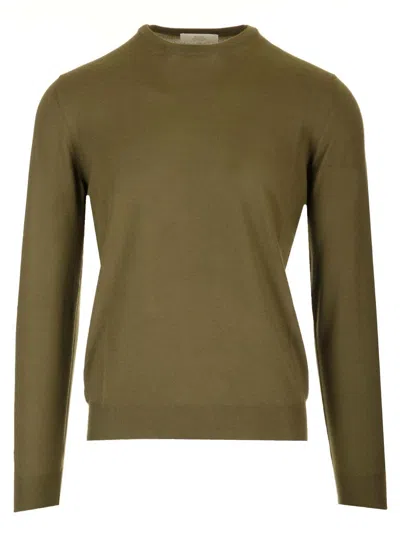 Mauro Ottaviani Crewneck Sweater In Wish Wool Knitwear Green