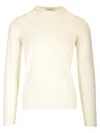 Mauro Ottaviani Crewneck Sweater In Wish Wool Knitwear White