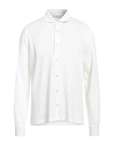 Mauro Ottaviani Man Shirt Ivory Size 46 Cotton In White