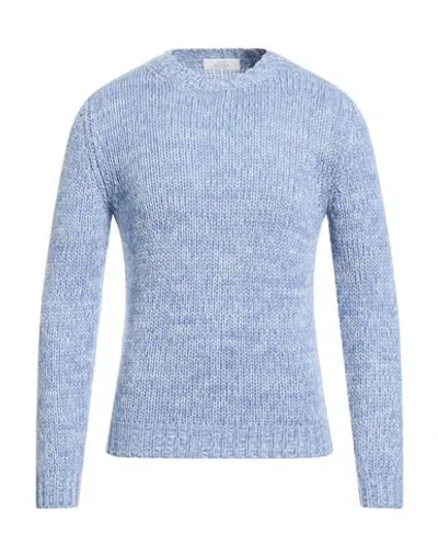 Mauro Ottaviani Man Sweater Azure Size 36 Cashmere In Blue