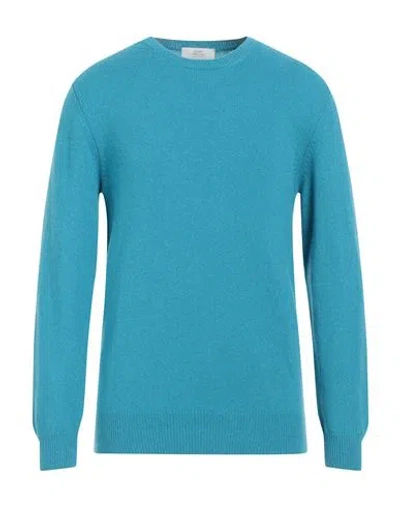 Mauro Ottaviani Man Sweater Azure Size 42 Cashmere In Blue