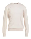 Mauro Ottaviani Man Sweater Beige Size 46 Cashmere, Silk