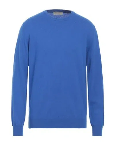 Mauro Ottaviani Man Sweater Blue Size 44 Cashmere