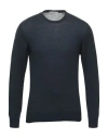 Mauro Ottaviani Man Sweater Navy Size 48 Merino Wool In Blue