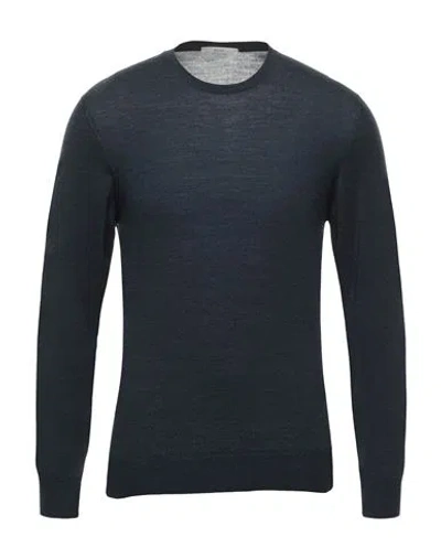 Mauro Ottaviani Man Sweater Navy Size 48 Merino Wool In Blue