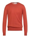Mauro Ottaviani Man Sweater Rust Size 42 Cashmere, Silk