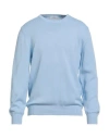 Mauro Ottaviani Man Sweater Sky Blue Size 42 Cotton