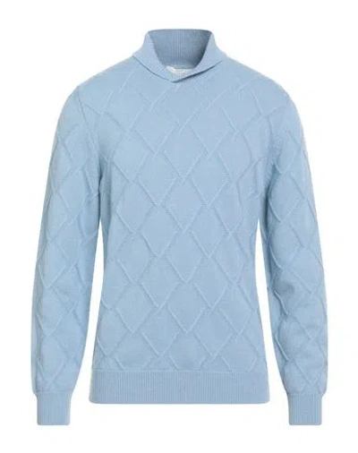 Mauro Ottaviani Man Sweater Sky Blue Size 44 Cashmere