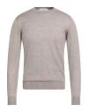 Mauro Ottaviani Man Sweater Taupe Size 40 Cashmere, Silk In Neutral