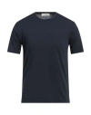 Mauro Ottaviani Man T-shirt Midnight Blue Size 38 Cotton, Elastane