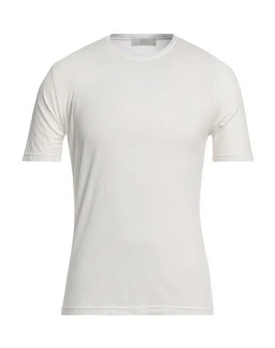 Mauro Ottaviani Man T-shirt White Size 36 Cotton, Elastane
