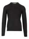 Mauro Ottaviani Crewneck Sweater In Wish Wool Knitwear Black In Black