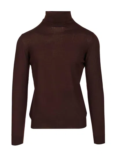 Mauro Ottaviani Wool Turtleneck Knitwear Brown