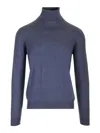 Mauro Ottaviani Wool Turtleneck Wish Knitwear Blue In Blue