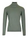 Mauro Ottaviani Wool Turtleneck Wish Knitwear Green In Green