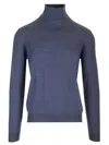 Mauro Ottaviani Wool Turtleneck Wish Knitwear Blue