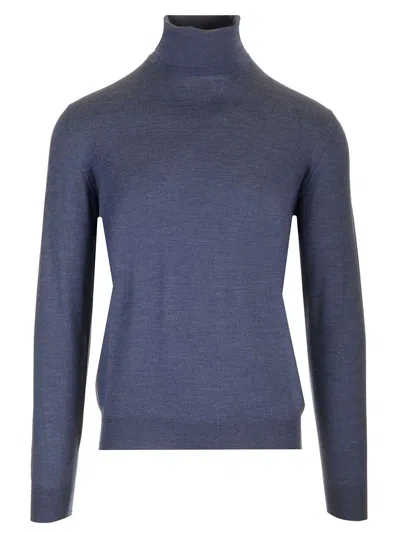 Mauro Ottaviani Wool Turtleneck Wish Knitwear Blue