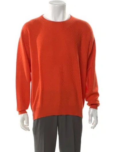 Pre-owned Maus & Hoffman Crew Neck Long Sleeve Pullover In Orange