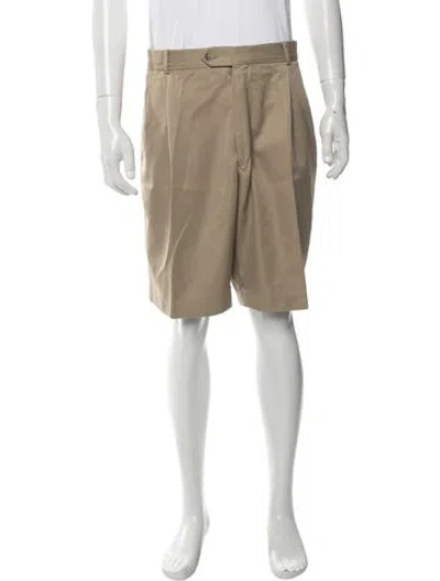 Pre-owned Maus & Hoffman Flat Front Shorts In Neutrals