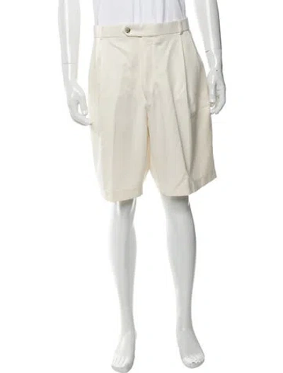 Pre-owned Maus & Hoffman Flat Front Shorts In Neutrals