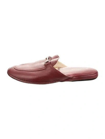 Pre-owned Maus & Hoffman Leather Slides In Pink
