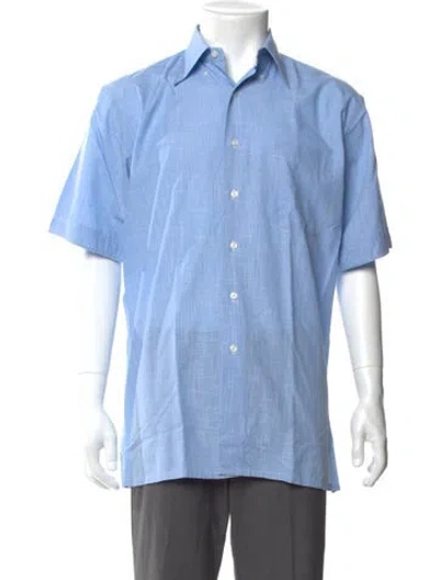 Pre-owned Maus & Hoffman Short Sleeve Shirt In Blue