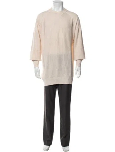 Pre-owned Maus & Hoffman Silk Crew Neck Pullover In Neutrals