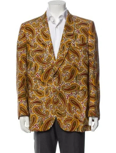 Pre-owned Maus & Hoffman Vintage 1980's Blazer In Yellow