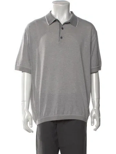 Pre-owned Maus & Hoffman Vintage Striped Polo Shirt In White