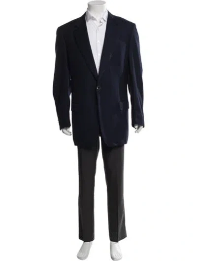 Pre-owned Maus & Hoffman Virgin Wool Blazer In Blue