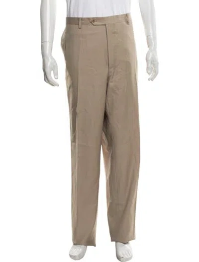 Pre-owned Maus & Hoffman Virgin Wool Dress Pants In Neutrals
